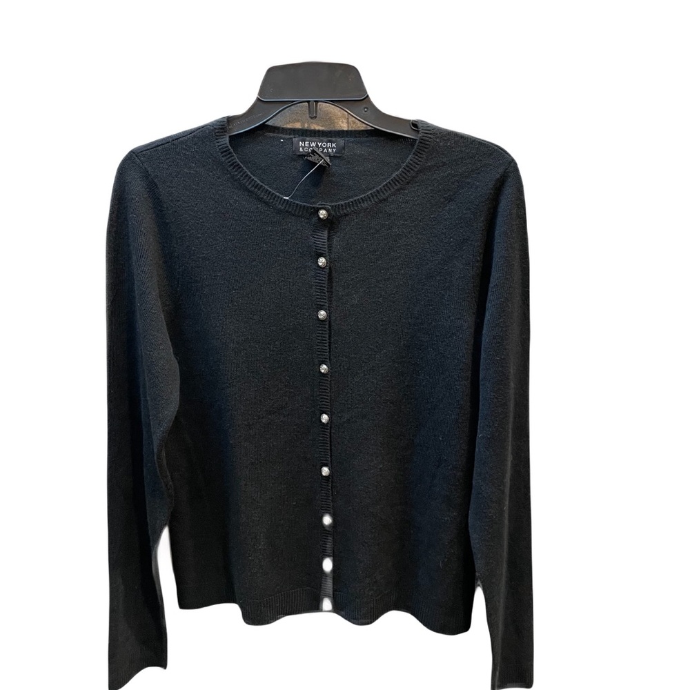 ❤️  NEW YORK IN COMPANY CARDIGAN SWEATER SIZE MEDIUM BLACK